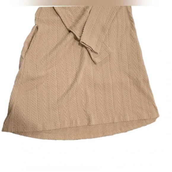 SHEIN, Size S, Coffee Colored Longsleeve Cable Knit Dress - Picture 6 of 11